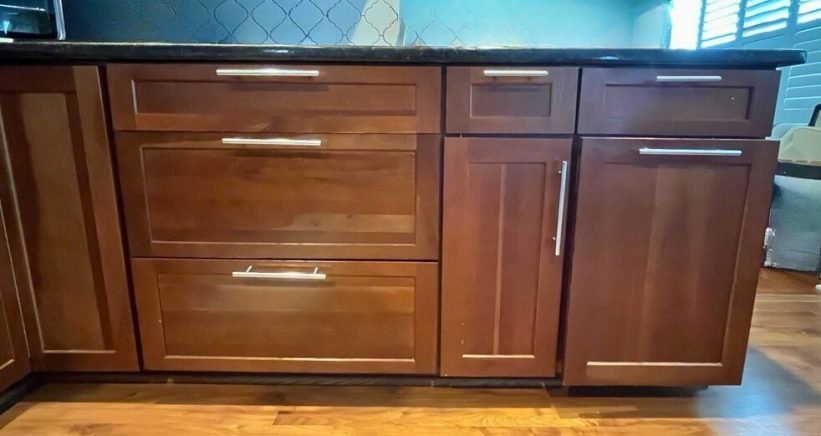 Cabinets Painting Project Before