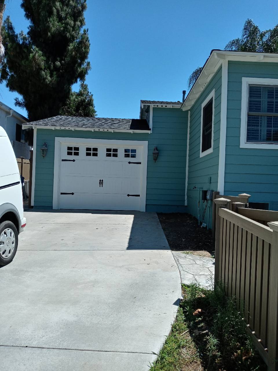 After exterior painting