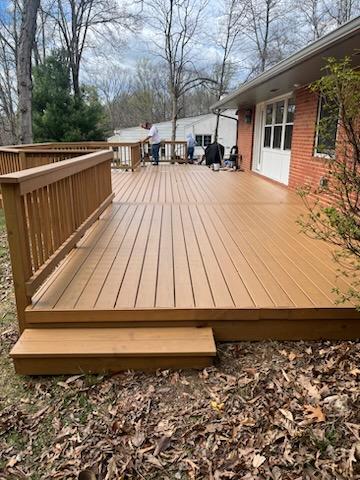 deck after staining