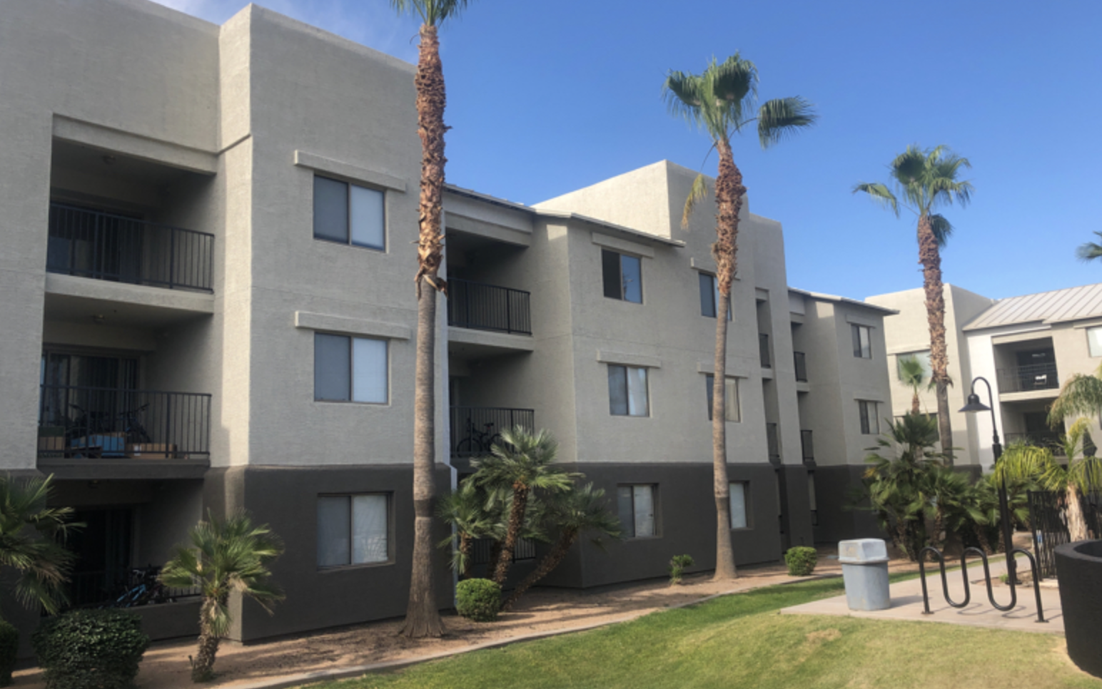 stucco building