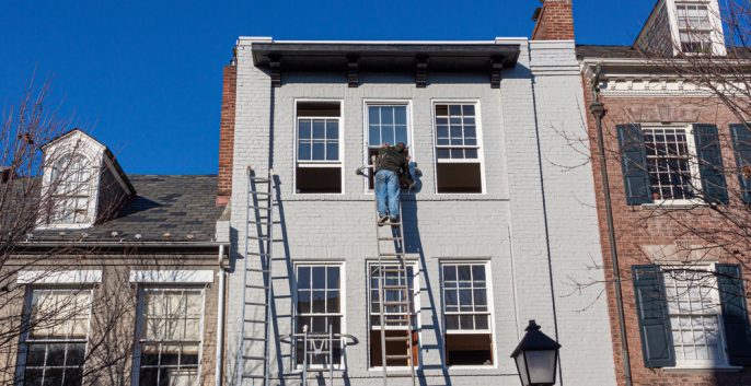 Check out our Commercial Brick Painting