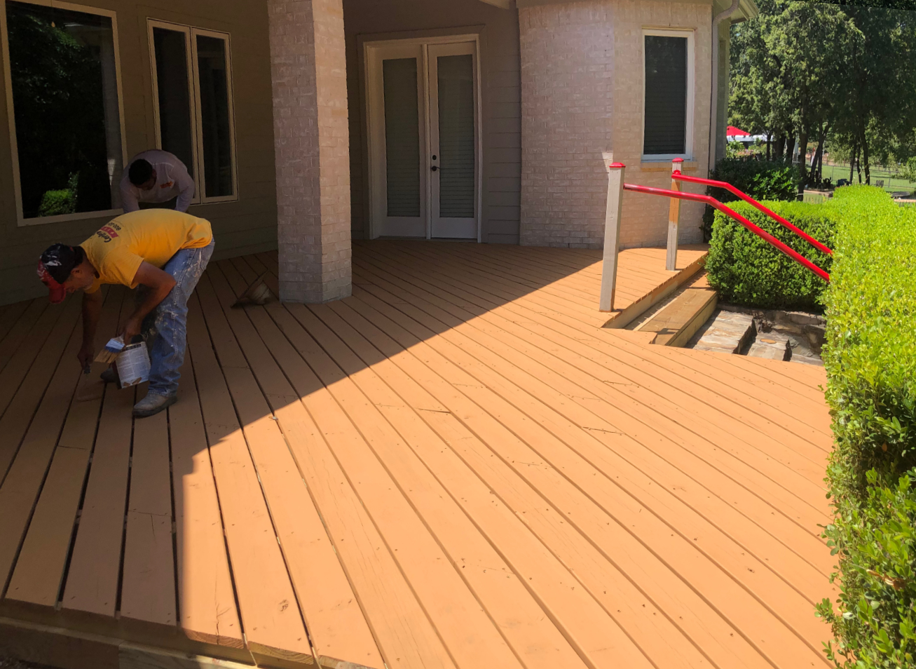 Deck Stain Before & After After