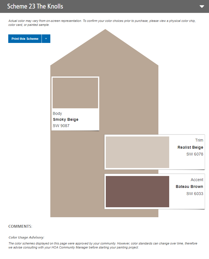 Sherwin Williams' Color Guide