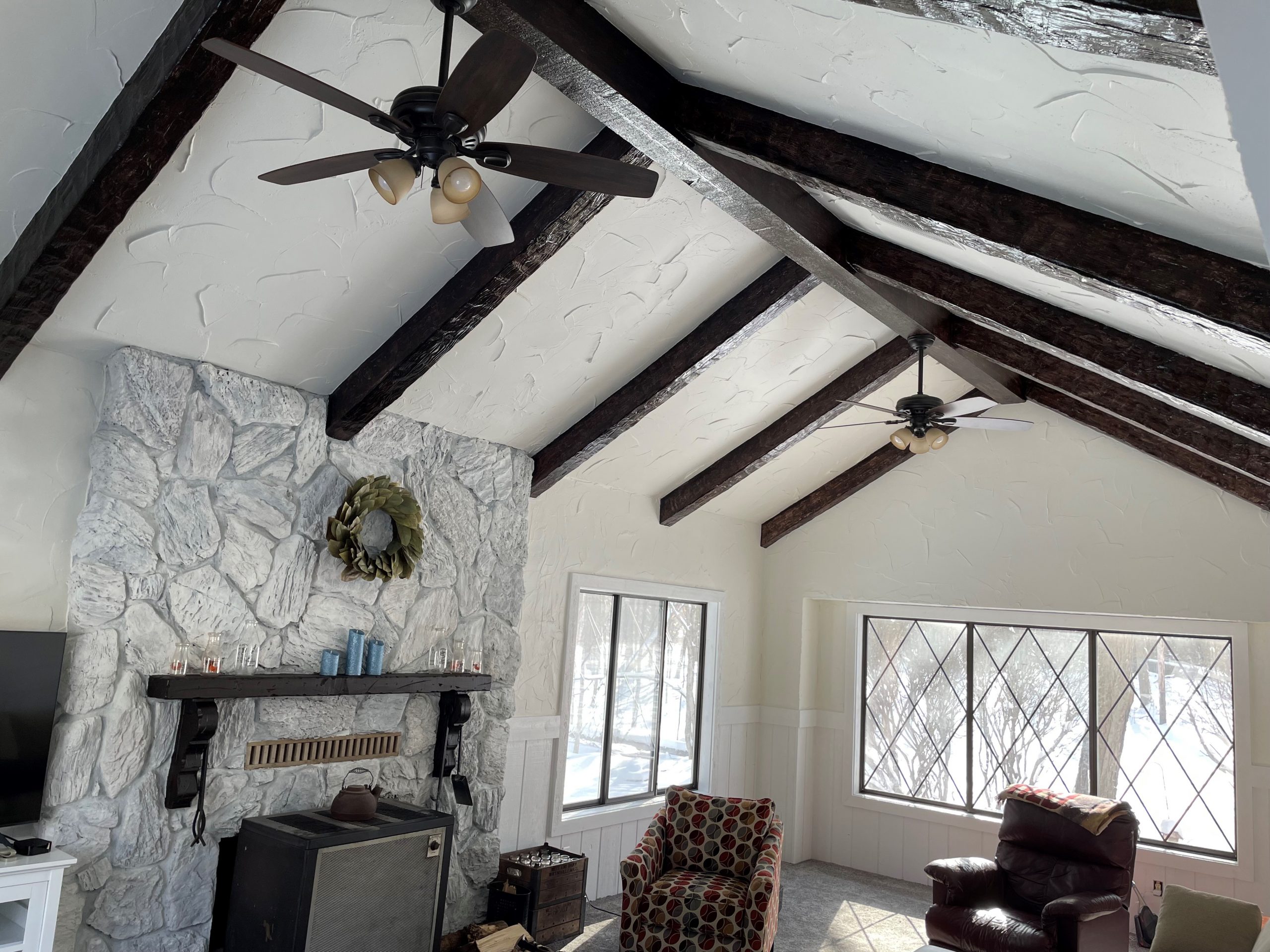 living room after paint job