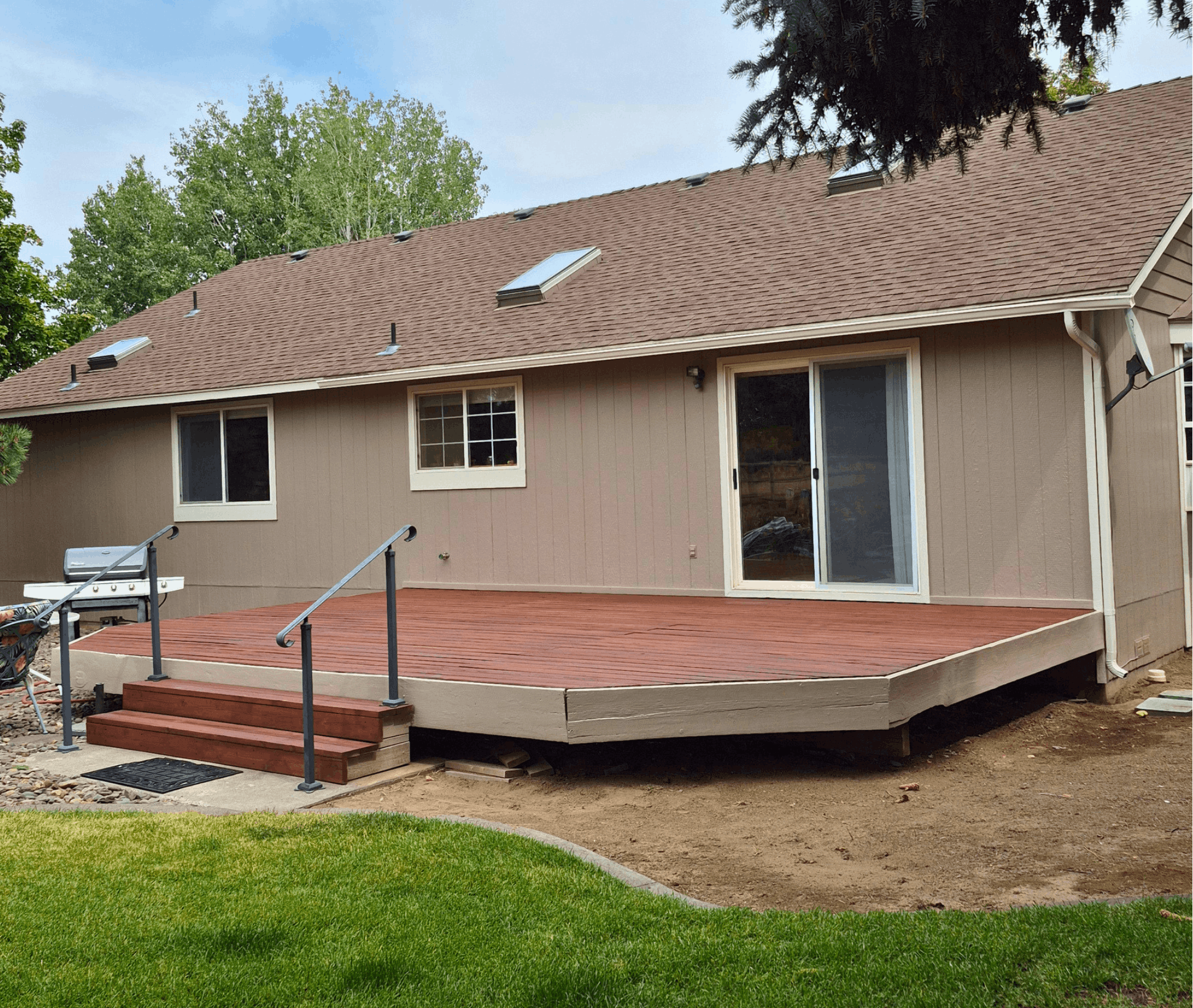 repainted home exterior in bend