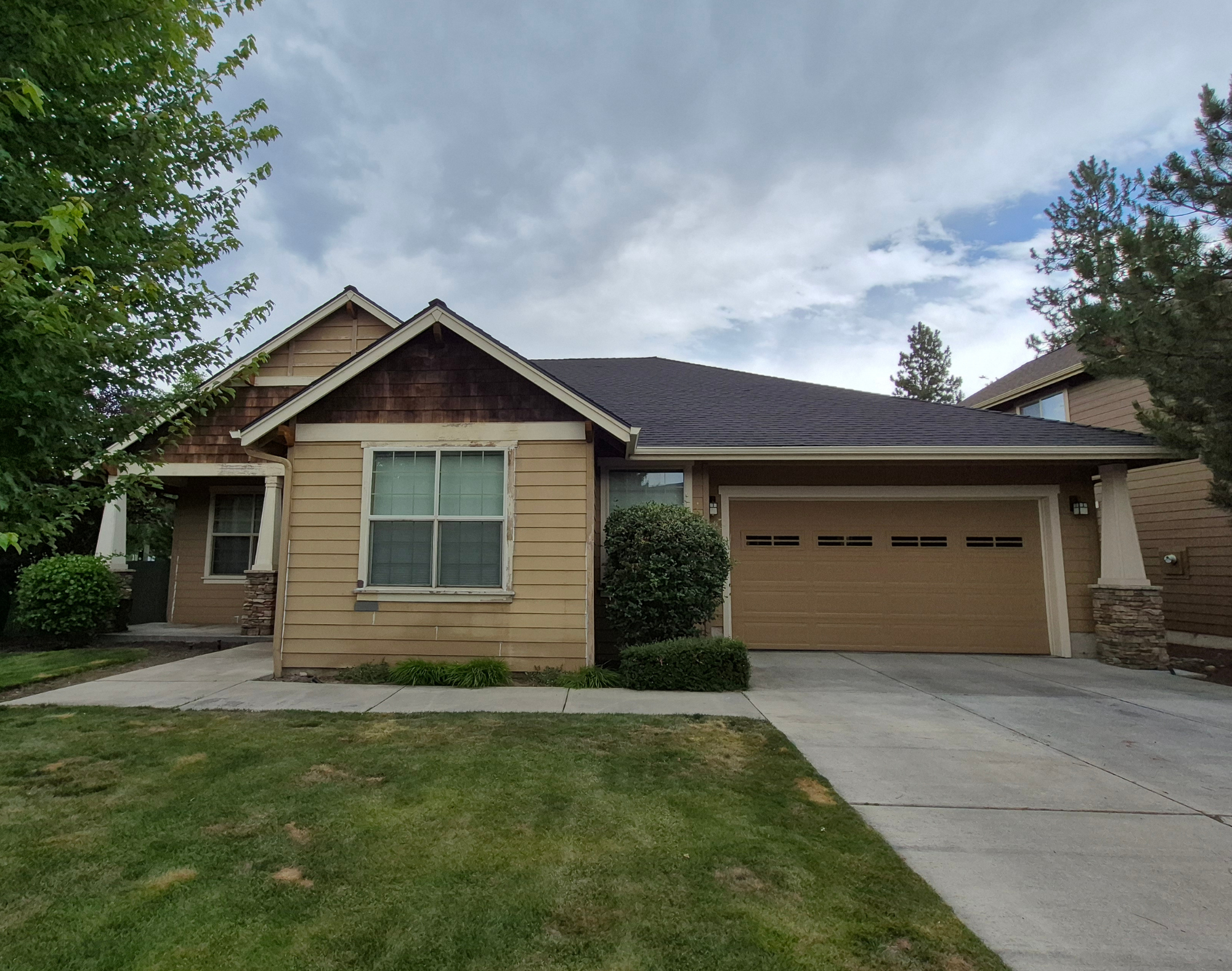 exterior of home before being repainted