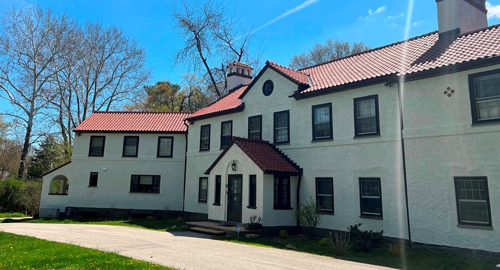 Wynnewood Stucco House After Painting