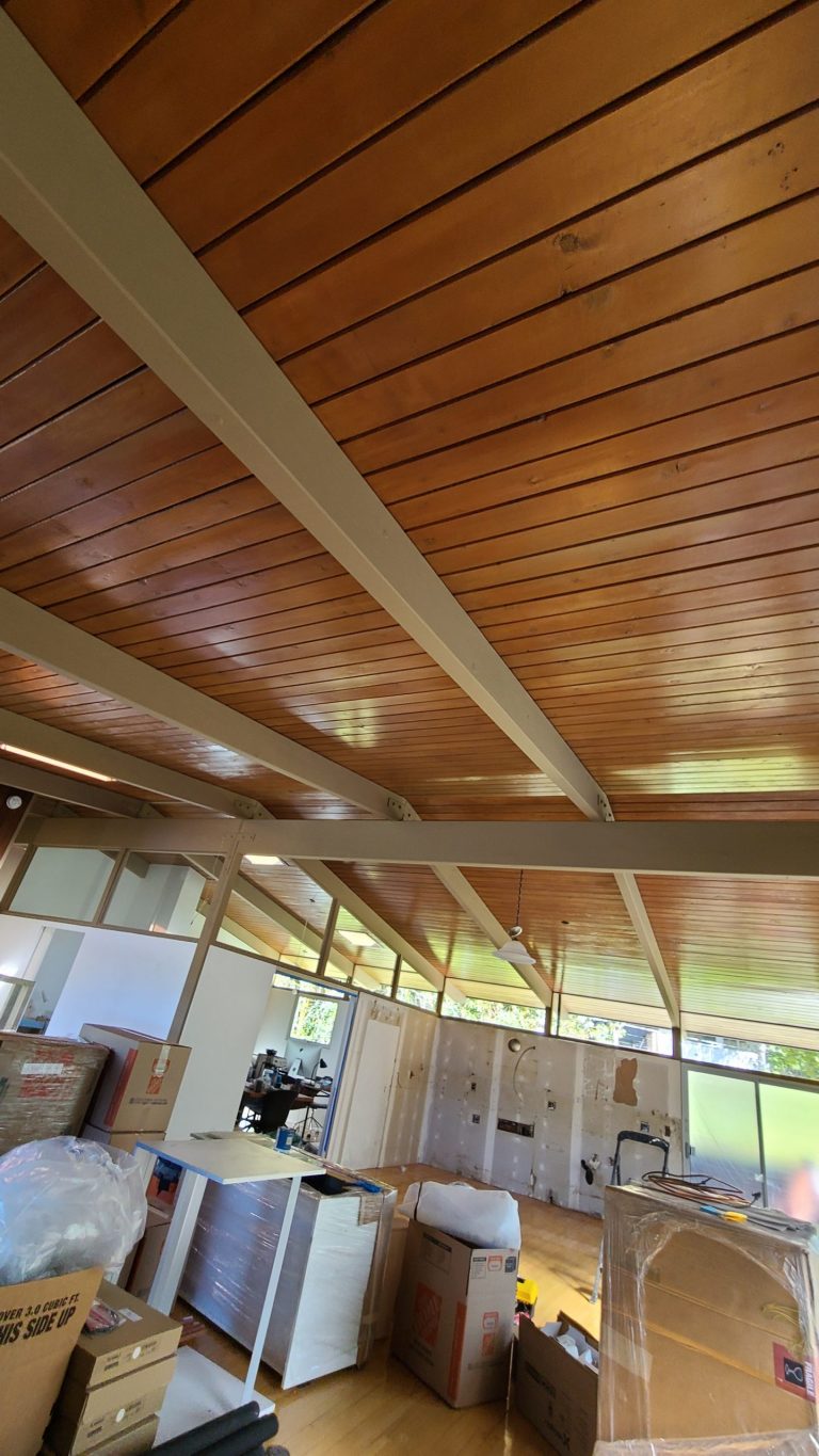 Natural Wood Ceiling Restoration Project in Sherman Oaks, CA