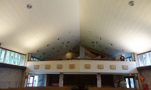 Back of the Church Ceiling Before Painting
