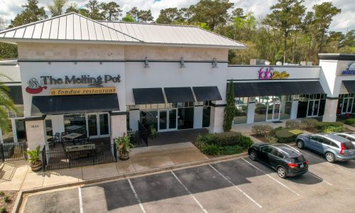 Retail Office Repainted Black and White - Exterior Painting