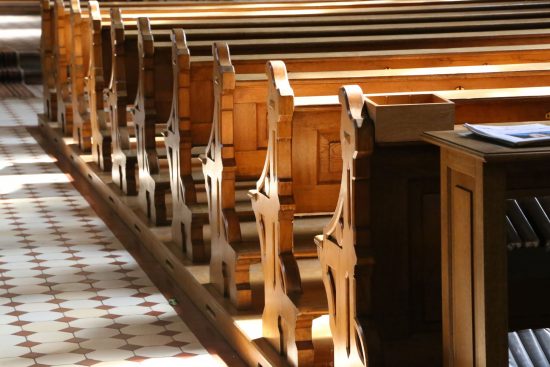 painted church pews