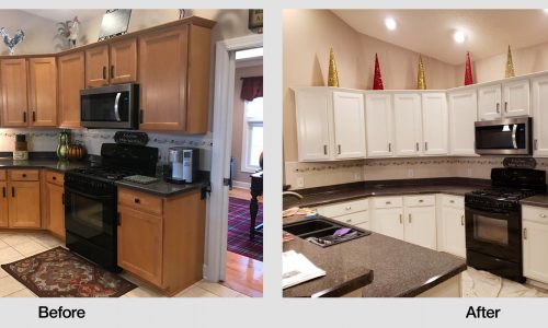 Kitchen Cabinets - Before and After