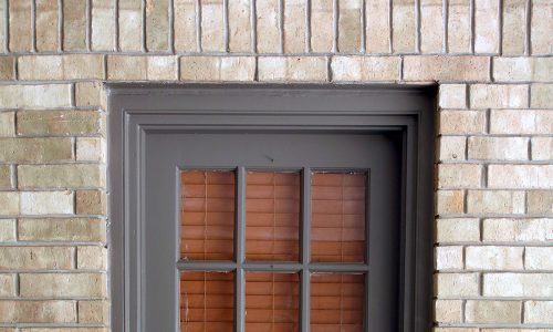 a window in a brick wall