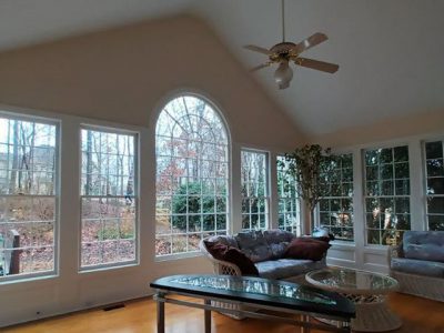 photo of repainted living room in roswell