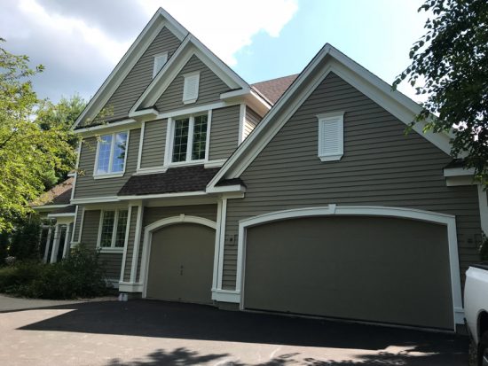 Repainted home exterior