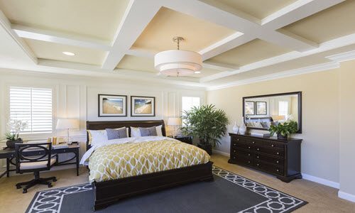 yellow painted bedroom north raleigh nc