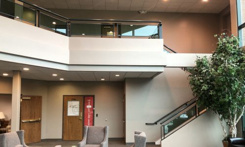 repainted interior office building