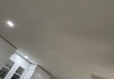 Ceiling Repair - Before, During, & After