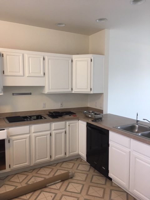 White Kitchen Cabinet Painting