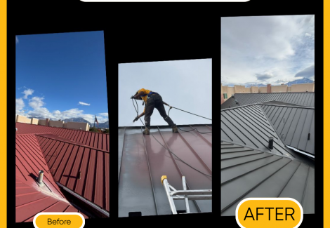 Paint Update for Metal Hotel Roof