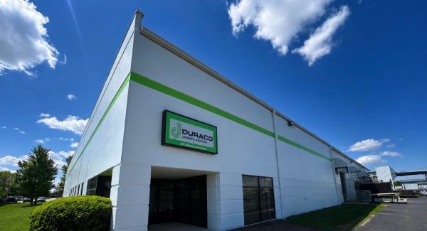 Duraco manufacturing facility after commercial exterior painting in Troy Ohio