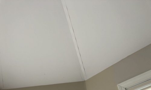 loose drywall tape corner repairs