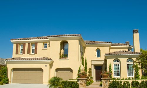 Two Story Stucco House