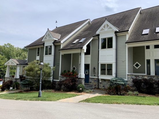 condo exterior after painting