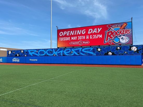 Full Scale of the Outfield Wall
