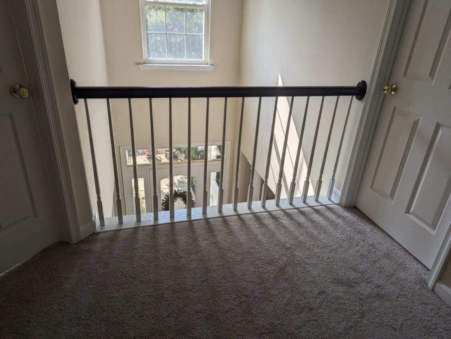 Interior Hand Rail Painting - View of railing looking towards entryway Preview Image 1