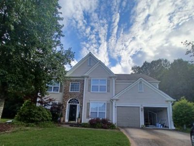 photo of repainted exterior of home in marietta