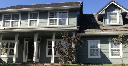 Grey Home Exterior in Cottage Grove, OR