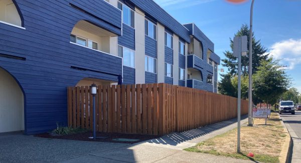 Another Look at the Finished Exterior Blue Paint