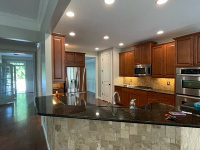 photo of repainted kitchen in marietta