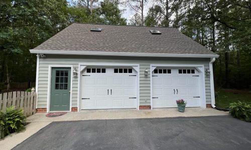 Detached Garage Siding & Overhead Door Exterior Painting - After