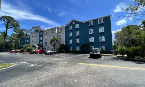 Wide View of the Exterior Building