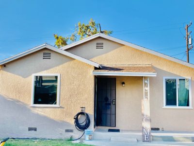 Exterior house painting in Seal Beach California.