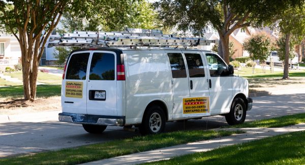 professional paint contractor van