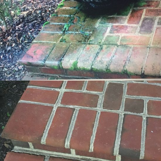 Brick Grime Before Power Wash