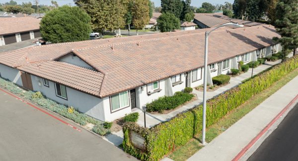 repainted condo exterior