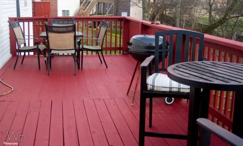Solid Stain Red Deck