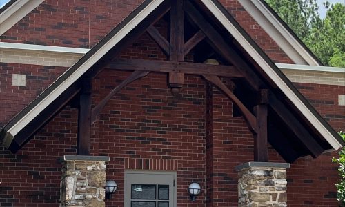 Kernersville Medical Office Exterior Wood Staining