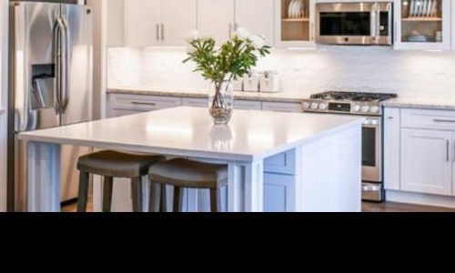 cabinets refinished in white