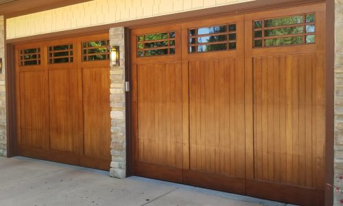 Garage Door Staining