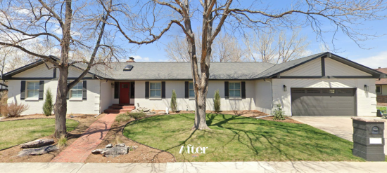 painted brick house