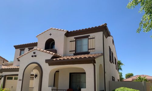 Home exterior after