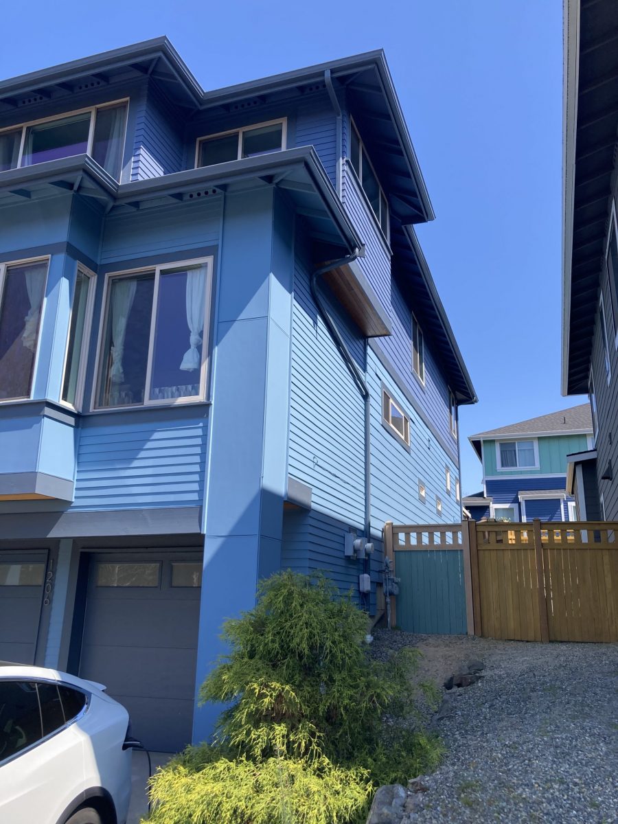 blue painted house Preview Image 4