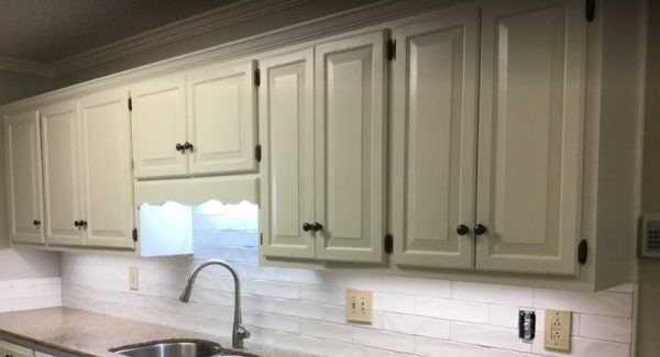 refinished and painted cabinets in hickory, nc