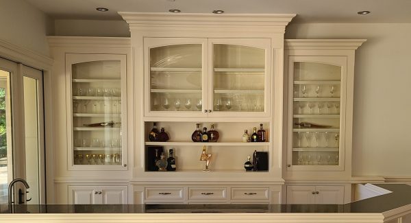 After the cabinets were repainted
