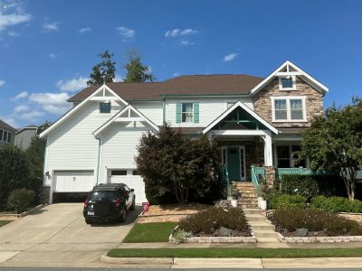 front view after painting exterior home